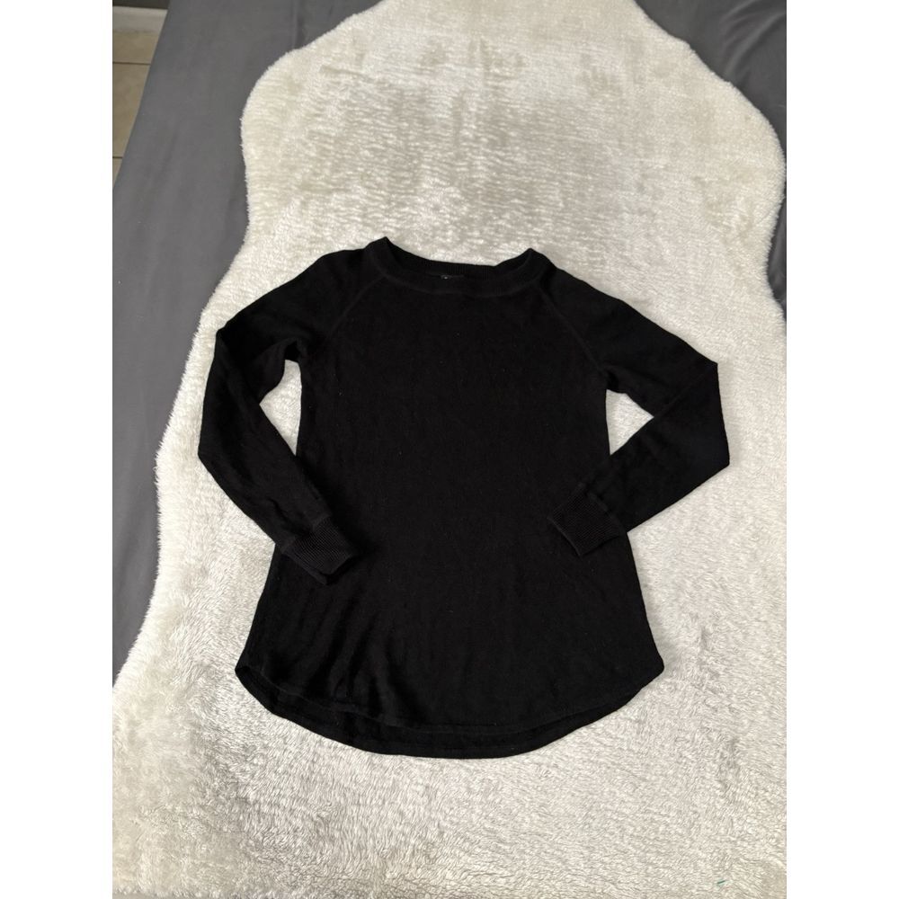 Philosophy Dane Lewis Womens Black Long‎ Sleeve Cashmere Sweater Size Medium